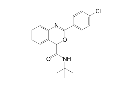 N-(tert-Butyl)-2-(4-chlorophenyl)-4H-3,1-benzoxazine-4-carboxamide