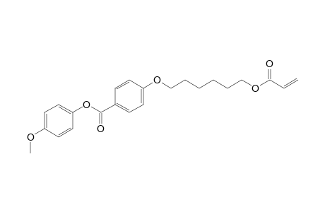 Benzoic acid, 4-[[6-[(1-oxo-2-propenyl)oxy]hexyl]oxy]-, 4-methoxyphenyl ester