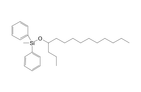 Methyl(diphenyl)silyl 1-propylundecyl ether