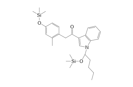 2-(2-Methyl-4-((trimethylsilyl)oxy)phenyl)-1-(1-(1-((trimethylsilyl)oxy)pentyl)-1H-indol-3-yl)ethan-1-one