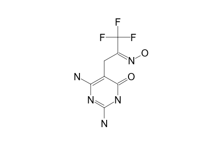 2,6-DIAMINO-5-(2-HYDROXYIMINO-3,3,3-TRIFLUOROPROPYL)-PYRIMIDIN-4-(3-H)-ONE