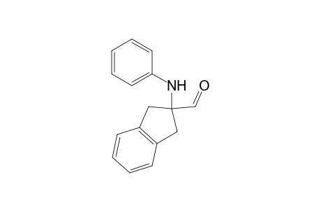1H-Indene-2-carboxaldehyde, 2,3-dihydro-2-(phenylamino)-