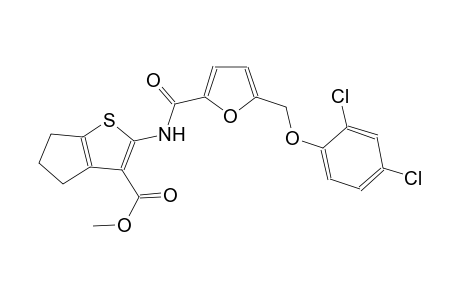 methyl 2-({5-[(2,4-dichlorophenoxy)methyl]-2-furoyl}amino)-5,6-dihydro-4H-cyclopenta[b]thiophene-3-carboxylate