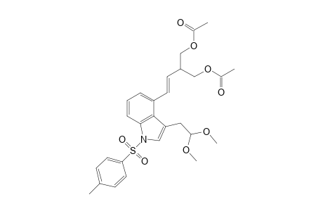 4-[3,3-Di(acetoxymethyl)prop-2-enyl]-N-tosy-3-(2,2-dimethoxyethyl)indole