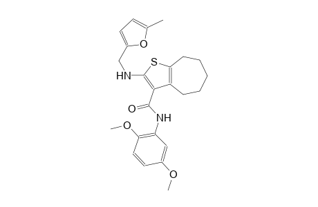 4H-cyclohepta[b]thiophene-3-carboxamide, N-(2,5-dimethoxyphenyl)-5,6,7,8-tetrahydro-2-[[(5-methyl-2-furanyl)methyl]amino]-