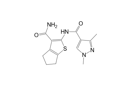 N-[3-(aminocarbonyl)-5,6-dihydro-4H-cyclopenta[b]thien-2-yl]-1,3-dimethyl-1H-pyrazole-4-carboxamide