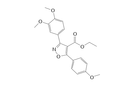 3-(3,4-dimethoxyphenyl)-5-(4-methoxyphenyl)-4-isoxazolecarboxylic acid ethyl ester