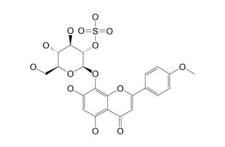 ISOSCUTELLAREIN-4'-METHYLETHER-8-O-BETA-D-GLUCOSIDE-2''-SULFATE