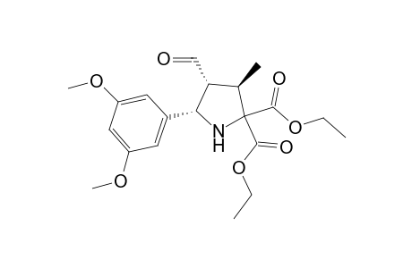 (3R,4R,5S)-5-(3,5-dimethoxyphenyl)-4-formyl-3-methyl-pyrrolidine-2,2-diethyl dicarboxylate