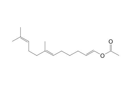 1,6,10-Dodecatrien-1-ol, 7,11-dimethyl-, acetate, (E,E)-