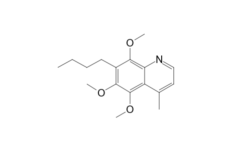5,6,8-Trimethoxy-7-butyl-4-methylquinoline