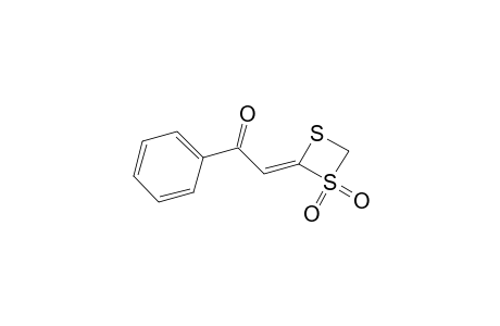 1,3-Dithietane, 2-(2-oxo-2-phenylethylidene)-, 1,1-dioxide