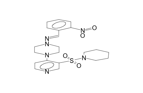 4-[4-(2-nitrobenzylideneamino)piperazino]pyridine-3-sulfonic piperidide