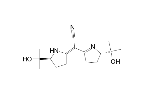 2H-Pyrrole-5-acetonitrile, 3,4-dihydro-2-(1-hydroxy-1-methylethyl)-.alpha.-[5-(1-hydroxy-1-methylethyl)-2-pyrrolidinylidene]-, [S-[R*,R*-(E)]]-