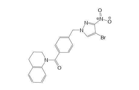 1-{4-[(4-bromo-3-nitro-1H-pyrazol-1-yl)methyl]benzoyl}-1,2,3,4-tetrahydroquinoline