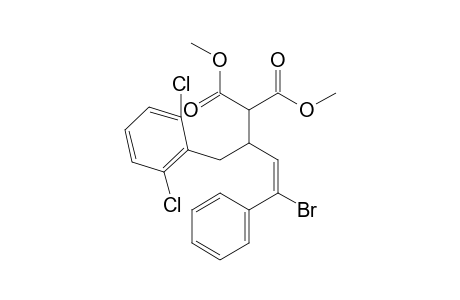 Dimethyl (E)-2-(4-bromo-1-(2,6-dichlorophenyl)-4-phenylbut-3-en-2-yl)malonate