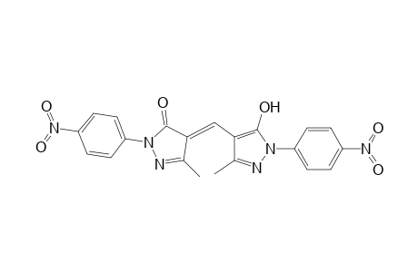 3H-Pyrazol-3-one, 2,4-dihydro-4-[[5-hydroxy-3-methyl-1-(4-nitrophenyl)-1H-pyrazol-4-yl]methylene]-5-methyl-2-(4-nitrophenyl)-