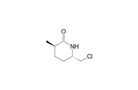 (3R*,6S*)-6-(Chloromethyl)-3-methylpiperidin-2-one