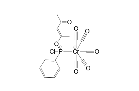 Chromium, pentacarbonyl(1-methyl-3-oxo-1-butenyl phenylphosphonochloridite-P)-, (OC-6-22)-