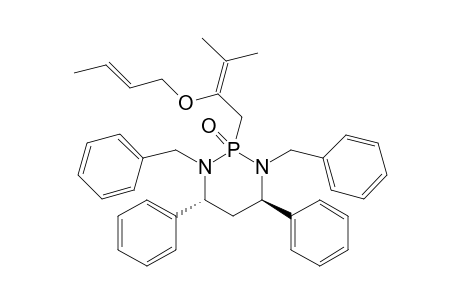 (R)-(4I,6I)-(2''E)-1,3-Dibenzyl-2-[2'-(2''-bentenyloxy)-3'-methyl-2'-butenyl]-4,6-diphenyl-1,3,2-diazaphosphorinane 2-Oxide