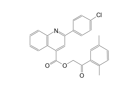 2-(2,5-dimethylphenyl)-2-oxoethyl 2-(4-chlorophenyl)-4-quinolinecarboxylate