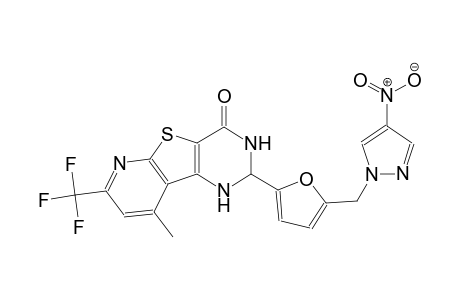 9-methyl-2-{5-[(4-nitro-1H-pyrazol-1-yl)methyl]-2-furyl}-7-(trifluoromethyl)-2,3-dihydropyrido[3',2':4,5]thieno[3,2-d]pyrimidin-4(1H)-one