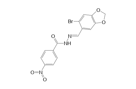 4-Nitro-benzoic acid (6-bromo-benzo[1,3]dioxol-5-ylmethylene)-hydrazide