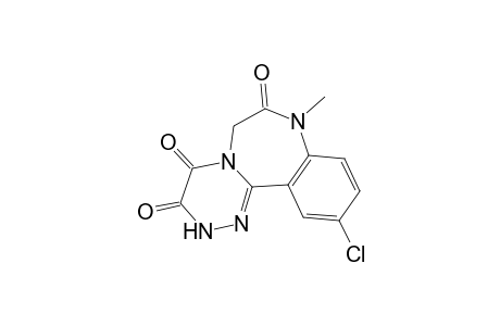 11-chloranyl-8-methyl-2,6-dihydro-[1,2,4]triazino[4,3-d][1,4]benzodiazepine-3,4,7-trione