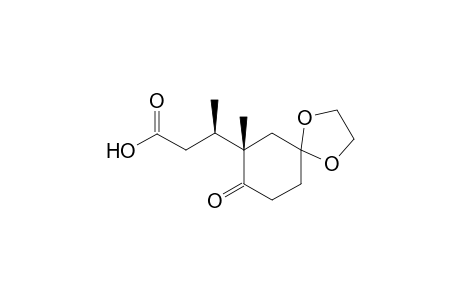 (.beta.R,7S)-.beta.,7-Dimethyl-8-oxo-1,4-dioxaspiro[4.5]decane-7-propanioic acid