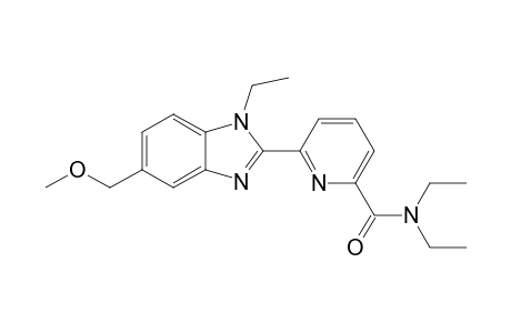 6-Diethylcarbamoyl-2-[1-ethyl-5-(methoxymethyl)benzoimidazol-2-yl]pyridine