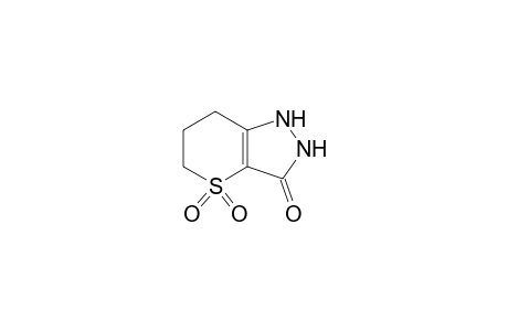 4,4-bis(oxidanylidene)-2,5,6,7-tetrahydro-1H-thiopyrano[3,2-c]pyrazol-3-one