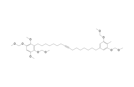 3-[16-[3,5-bis(methoxymethoxy)-4-methyl-phenyl]hexadec-8-ynyl]-1,4-dimethoxy-2,5-bis(methoxymethoxy)benzene