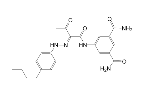 5-({(2E)-2-[(4-butylphenyl)hydrazono]-3-oxobutanoyl}amino)isophthalamide