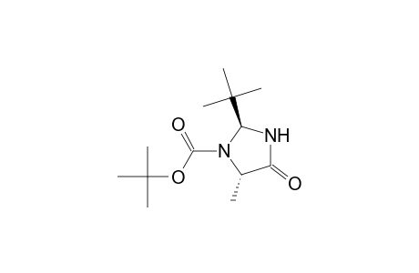 t-Butyl (2S,5S)-2-(t-butyl)-5-methyl-4-oxoimidazolidine-1-carboxylate