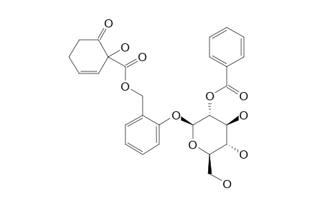 TREMULACIN;2-(1-HYDROXY-6-OXOCYCLOHEX-2-ENECARBONYLOXYMETHYL)-PHENYL-2-O-BENZOYL-BETA-D-GLUCOPYRANOSIDE