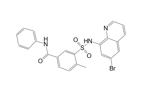 benzamide, 3-[[(6-bromo-8-quinolinyl)amino]sulfonyl]-4-methyl-N-phenyl-