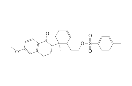1(2H)-Naphthalenone, 3,4-dihydro-6-methoxy-2-[1-methyl-2-[2-[[(4-methylphenyl)sulfonyl]oxy]ethyl]-3-cyclohexen-1-yl]-, [1.alpha.(S*),2.beta.]-(.+-.)-