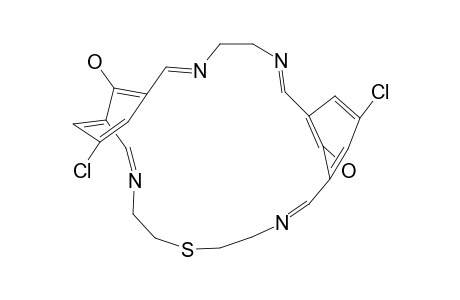 10,24-Dichloro-26,27-dihydroxy-3,6,14,20-tetraaza-17-thiatricyclo(20,3,1,1(8,12))heptacos-1(26),2,6,8(27),9,11,13,20,22,24-decaene