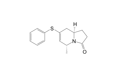 cis-5-Methyl-7-(phenylthio)-1,2,3,5,8,8a-hexahydro-3-indolizinone