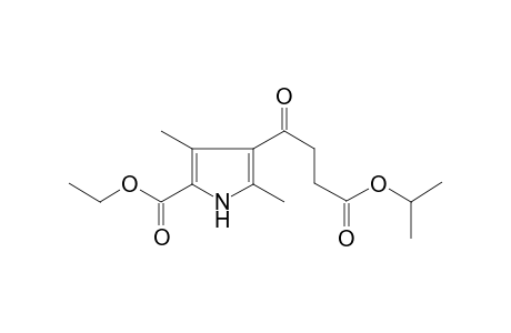Pyrrole-2-carboxylic acid, 3,5-dimethyl-4-[4-(1-methylethoxy)-1,4-dioxobutyl]-, ethyl ester