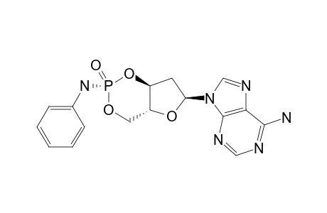 2'-DEOXYADENOSINE-3',5'-CYCLIC-N-PHOSPHORANILIDATE,ISOMER-#1