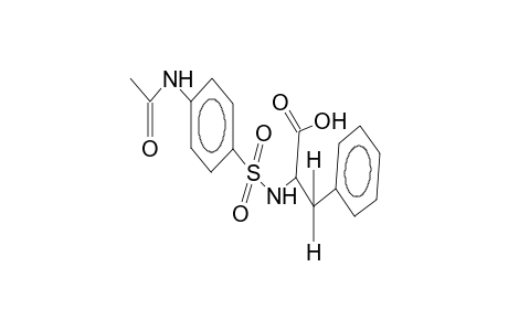 N-(1-carboxy-2-phenylethyl)-4-acetamidobenzenesulfonamide