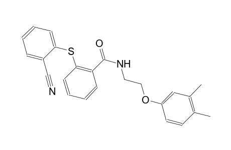 benzamide, 2-[(2-cyanophenyl)thio]-N-[2-(3,4-dimethylphenoxy)ethyl]-