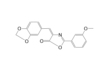 (4E)-4-(1,3-benzodioxol-5-ylmethylene)-2-(3-methoxyphenyl)-1,3-oxazol-5(4H)-one