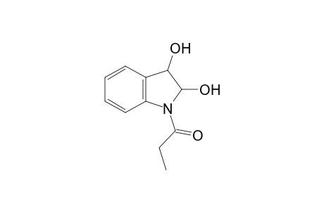 N-Propanoyl-2,3-dihydro-indole-2,3-diol