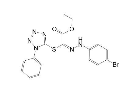 ethyl (2E)-[(4-bromophenyl)hydrazono][(1-phenyl-1H-tetraazol-5-yl)sulfanyl]ethanoate