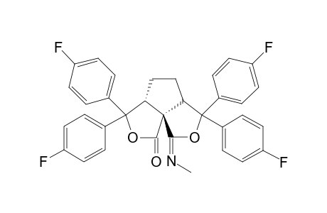 4,4,9,9-Tetrakis(4-fluoroophenyl)-11-(methylimino)-310-dioxatricyclo[6.3.0.0(1,5)]undecan-2-one