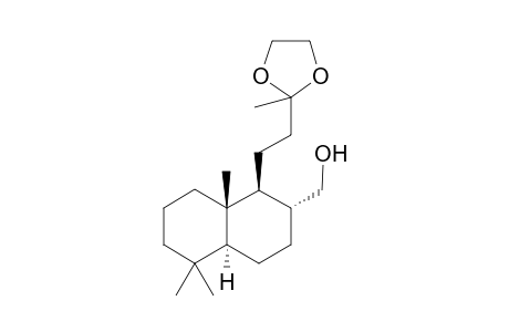 13-Ethylenedioxy-14,15-dinor-8-epi-labdan-17-ol
