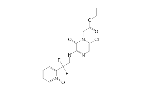 ETHYL-3-(2,2-DIFLUORO-2-(2-PYRIDYL-N-OXIDE)-ETHYLAMINO)-6-CHLOROPYRAZIN-2-ONE-1-ACETATE