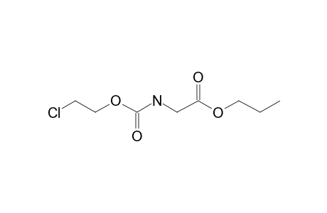 Glycine, N-(2-chloroethoxycarbonyl)-, propyl ester